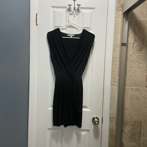 Annalee + Hope Faux Wrap Romper Color Black - Picture 5 of 5